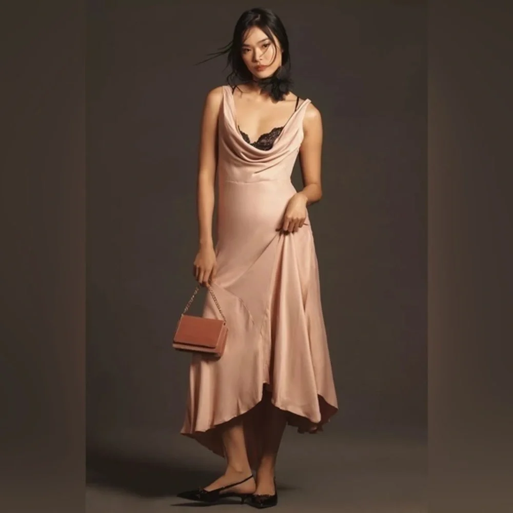 anthropologie formal dresses Besa Aree V-Neck Layered Chiffon Wedding Gown 80% viscose Anthropologie | Dresses | Anthropologie